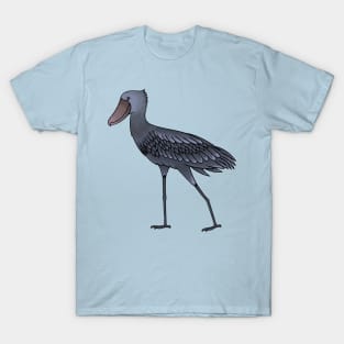 Shoebill bird cartoon illustration T-Shirt